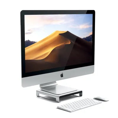 Satechi USB-C Aluminium Monitor Stand Hub For IMac (Silver) - Digital3d.com.au